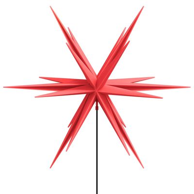 vidaXL Stjärnor med spett LED 3 st vikbar röd 35 cm