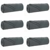 vidaXL Filtar 6 st M&ouml;rkgr&aring; 210 x 140 cm 2.56 kg Fleece