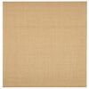 vidaXL Matta naturlig sisal 100x100 cm
