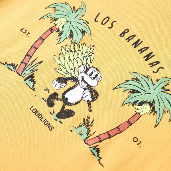 T-shirt för barn ljus ockra 92