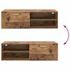 vidaXL Träskåp med låda Gammalt trä 100,5 x 39 x 30 cm Konstruerat trä