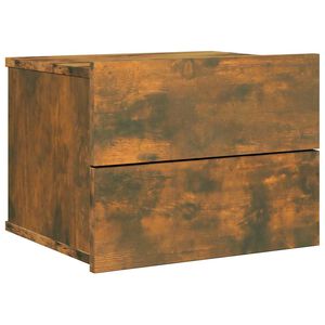 vidaXL S&auml;ngbord r&ouml;kf&auml;rgad ek 40x30x30 cm konstruerat tr&auml;