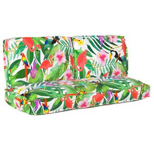 vidaXL Kuddsats Blommor 3 pcs Flerf&auml;rgsdesign Oxford Tyg