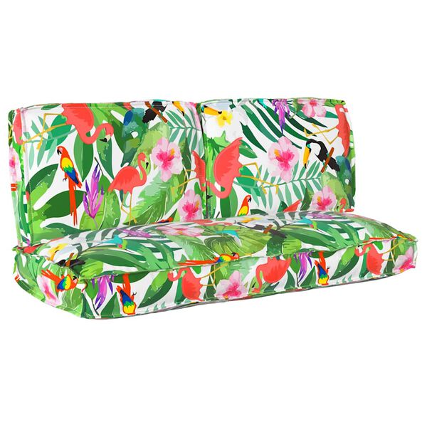 vidaXL Kuddsats Blommor 3 pcs Flerf&auml;rgsdesign Oxford Tyg