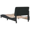vidaXL Bed Frame without Mattress Black 80x200 cm Velvet