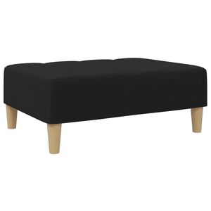 vidaXL Fotpall svart 77x55x31 cm tyg