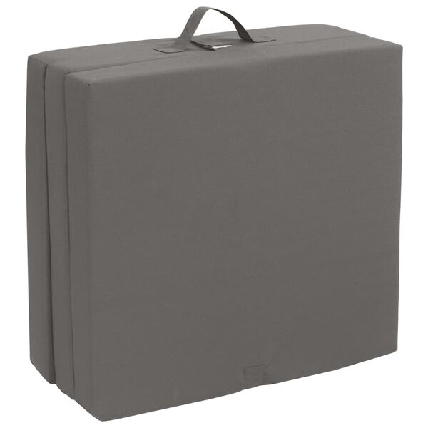 vidaXL Tredelad skummadrass 190 x 70 x 9 cm gr&aring;