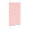 vidaXL Plisserad persienn rosa 80x100 cm tyg bredd 79,4 cm polyester