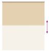 vidaXL Rullgardin m&ouml;rkl&auml;ggningsbar beige 135x150 cm tyg bredd 131,6 cm
