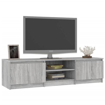 vidaXL TV-bänk grå sonoma 140x40x35,5 cm konstruerat trä