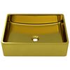 vidaXL Handfat 41x30x12 cm keramik guld