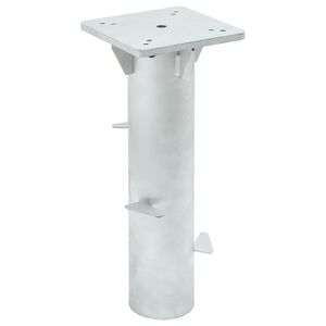 vidaXL Markf&auml;ste f&ouml;r parasoll silver 16x16x39,5 cm st&aring;l