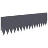 vidaXL Kant f&ouml;r gr&auml;smatta 20 pcs 103 x 30 cm St&aring;l Antracit