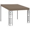 vidaXL V&auml;ggmonterad paviljong 3x3x2,5 m taupe