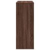 vidaXL Barbord med hyllor brun ek 90x40x103,5 cm konstruerat trä