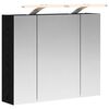 vidaXL Badrumsspegelsk&aring;p Svart ek 60 x 14,5 x 50 cm Konstruerat tr&auml;
