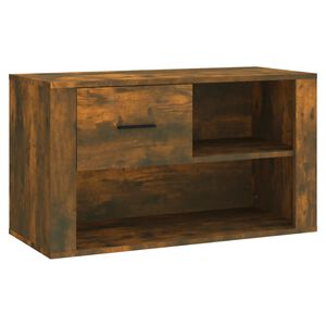 vidaXL Skost&auml;ll r&ouml;kf&auml;rgad ek 80x35x45 cm konstruerat tr&auml;