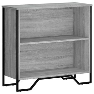vidaXL Bokhylla gr&aring; sonoma 80x31x74,5 cm konstruerat tr&auml;