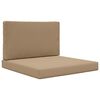 vidaXL Utomhus Soffa Kudde Polyester Taupe 80 x 80 cm