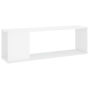 vidaXL Tv-b&auml;nk vit h&ouml;gglans 100x24x32 cm konstruerat tr&auml;
