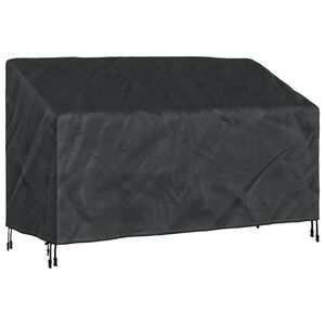 vidaXL Tr&auml;dg&aring;rdsb&auml;nkskydd Svart 165 x 70 x 65 / 94 cm 210D Oxford Tyg