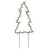 vidaXL Jultr&auml;d 3 st med spett 50 LEDs 30 cm