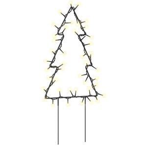 vidaXL Jultr&auml;d 3 st med spett 50 LEDs 30 cm