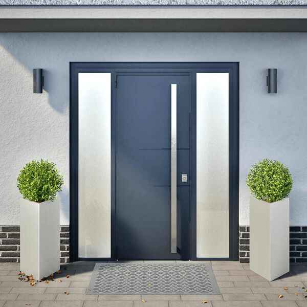 vidaXL Odlingsl&aring;dor 2 st triangul&auml;r 40x40x75 cm rostfritt st&aring;l