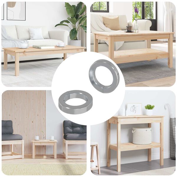 vidaXL Fj&auml;drande tv&auml;tt 2 pcs Vit 13 x 1 mm J&auml;rn