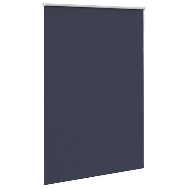 vidaXL Rullgardin mörkläggning marin 145x210 cm tyg bredd 141,6 cm
