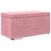 vidaXL Pall Rosa 81 x 41 x 40 cm Sammet och konstruerat tr&auml;