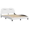 vidaXL Bed Frame "Viana" without Mattress White 140x200 cm Faux Leather