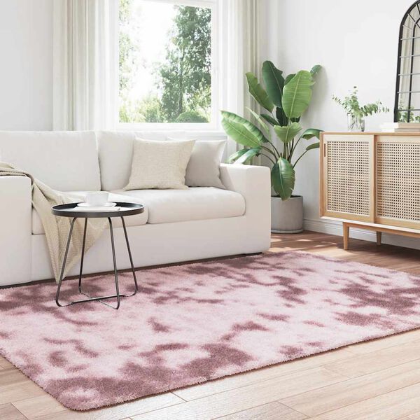 vidaXL Ryamatta med lång lugg NAVARRA dammig rosa 160x230 cm polyester