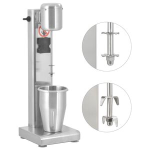 vidaXL Milkshakeblender rostfritt st&aring;l 1 L