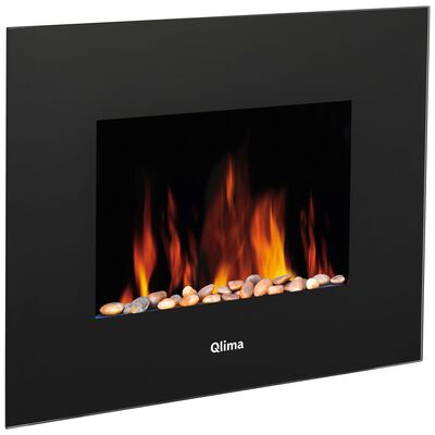 Qlima Elektrisk värmare med flameffekt EFE 2018 1800 W svart