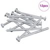 vidaXL Skruv 12 st Silver M6 x 85 mm St&aring;l