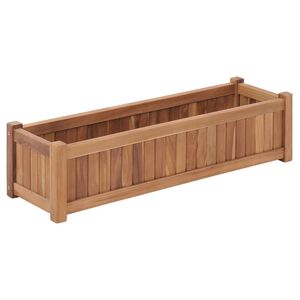vidaXL Odlingsl&aring;da upph&ouml;jd 100x30x25 cm massivt teaktr&auml;