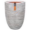 Capi Vas Nature Rib elegant l&aring;g 36x47 cm elfenben KOFI782