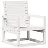 vidaXL Tr&auml;dg&aring;rdsstol vit 57,5x63x76 cm massiv furu