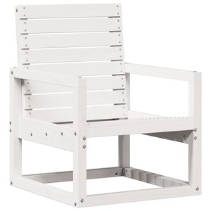 vidaXL Tr&auml;dg&aring;rdsstol vit 57,5x63x76 cm massiv furu