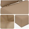 vidaXL Utomhus Soffa Kudde 3 pcs Taupe Polyester