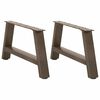 vidaXL Soffbordsben A-formade 2 st 70x(30-31) cm st&aring;l