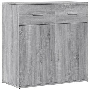 vidaXL Sk&auml;nk gr&aring; sonoma 79x38x80 cm konstruerat tr&auml;