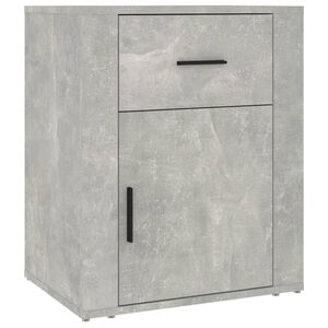 vidaXL S&auml;ngbord betonggr&aring; 50x36x60 cm konstruerat tr&auml;