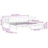 vidaXL Dagb&auml;dd med utdragss&auml;ng Vaxbrun 203,5 x 184 x 66 cm