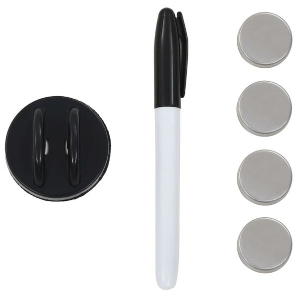 vidaXL Magnetisk glastavla v&auml;ggmonterad 50x30 cm