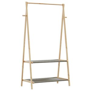 vidaXL Kl&auml;dst&auml;ll med hyllor 96x45,5x150,5 cm bambu