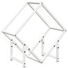 vidaXL Vedst&auml;ll vit 50x25x50 cm kallvalsat st&aring;l