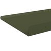 vidaXL Flytande hylla 2 pcs Olivgr&ouml;n 40 x 18 x 2,5 cm St&aring;l