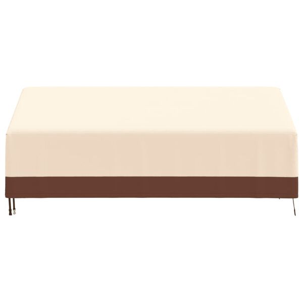 vidaXL B&auml;nkskydd 3-sits beige 204x86x48/73 cm 600D oxford